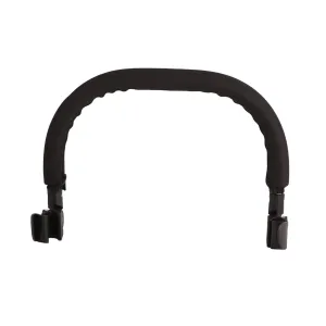 Universal Baby Stroller Guardrail Armrest, Adjustable Bumper Bar for Babyzen Yozeno Strollers, PU, Black, Size: 40 * 9cm, Compatible with Strollers 38-42cm Apart (Black)