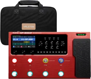 Valeton GP200R Multi Effects RED   Gig Bag Black Bundle