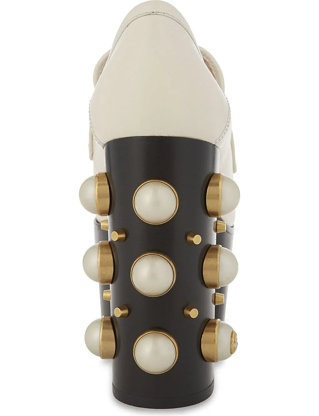 Vegas 125 Pearl Leather High Heeled Loafers