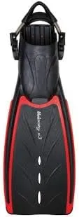 Velocity X3 Open Heel Fins, Red/Black, Size R