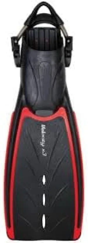 Velocity X3 Open Heel Fins, Red/Black, Size R