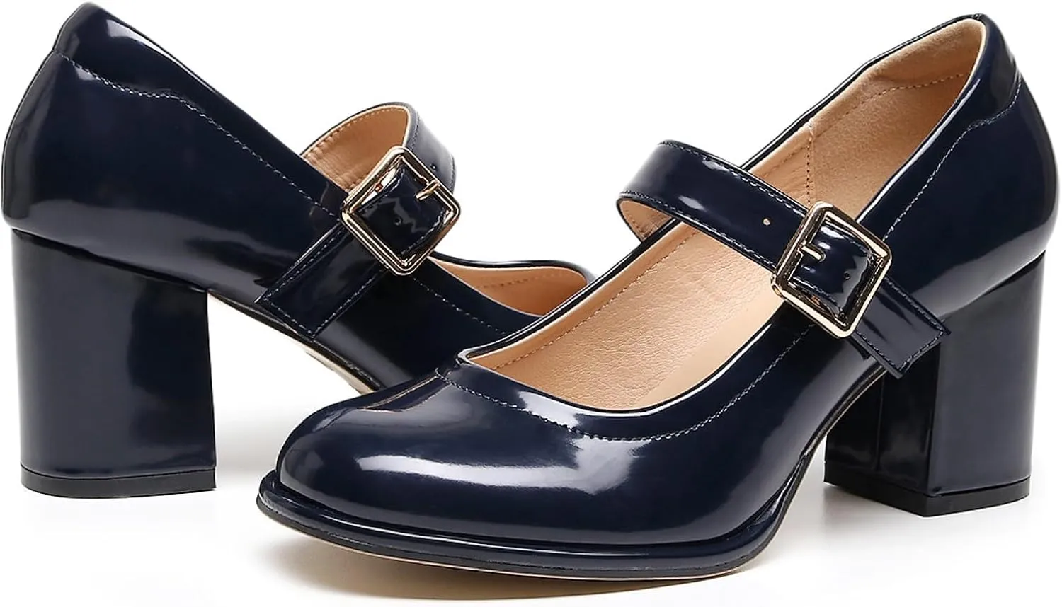 VenusCelia Women's Mary Jane Pump Heeled Shoe