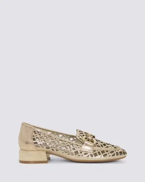 VILLIS LOAFERS OLD GOLD LEATHER