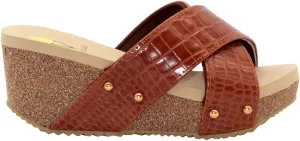VOLATILE Women's Riverside Crisscross Wedge Slide Sandal