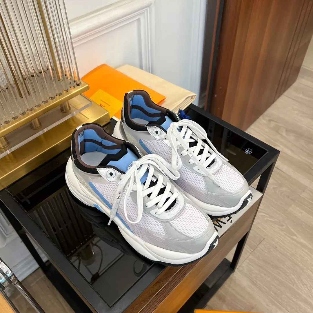 Vuitton SNEAKER BLUE Localized shipping Local delivery 55 Louis RUN