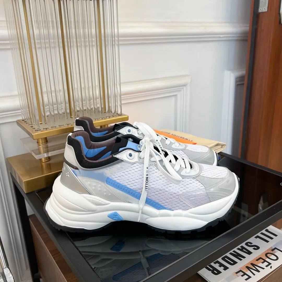Vuitton SNEAKER BLUE Localized shipping Local delivery 55 Louis RUN