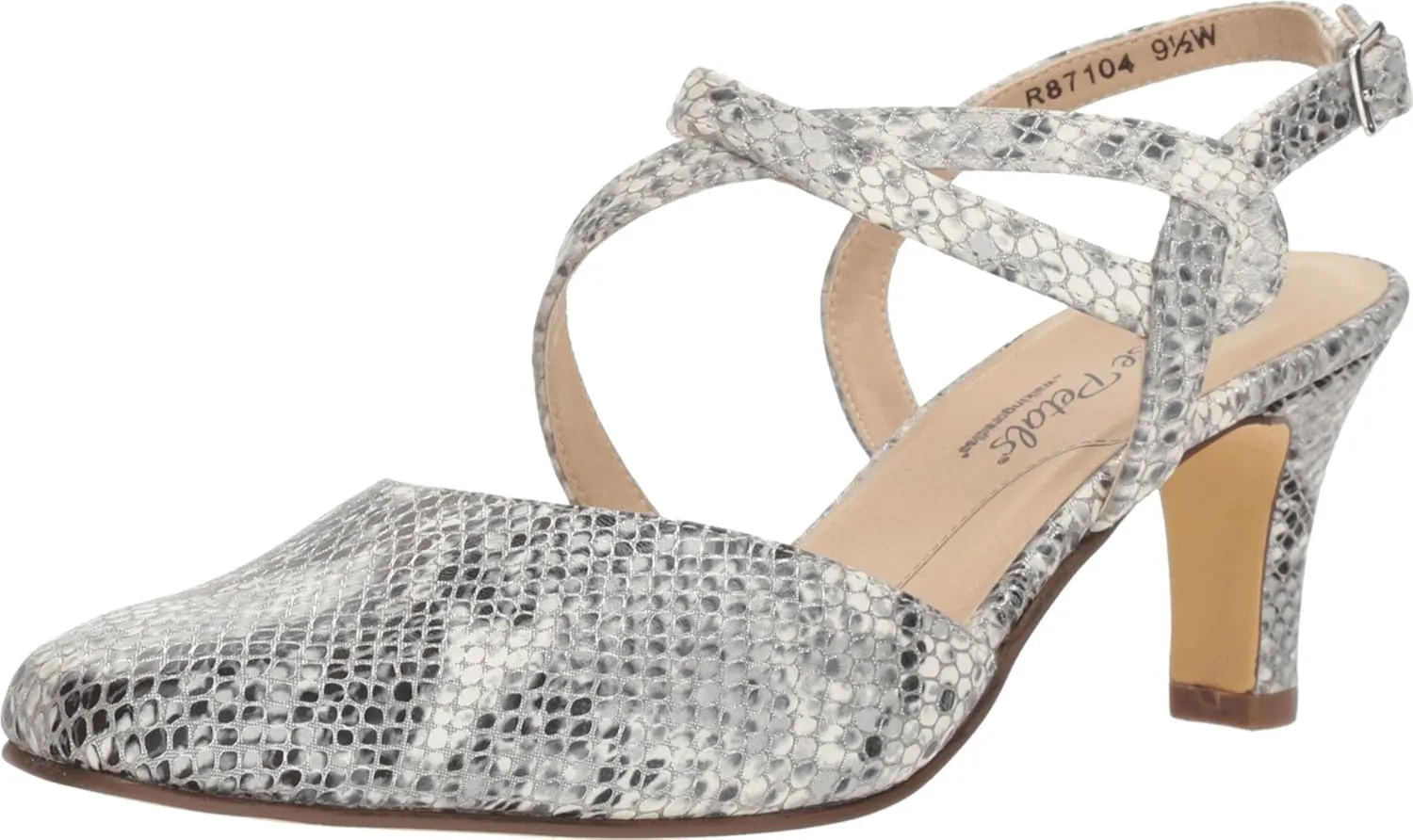 Walking Cradles Rosie Silver Multi Snake Print 6 W (D)
