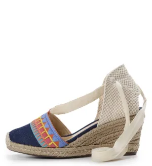 Wedge Blue Denim Schutz Pump High-demand products Espadrille Bess Tie Summer Platform Offer expires soon Up Sandals Pump