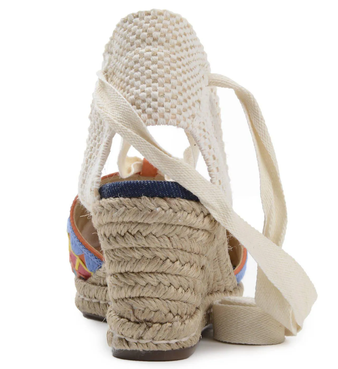 Wedge Blue Denim Schutz Pump High-demand products Espadrille Bess Tie Summer Platform Offer expires soon Up Sandals Pump