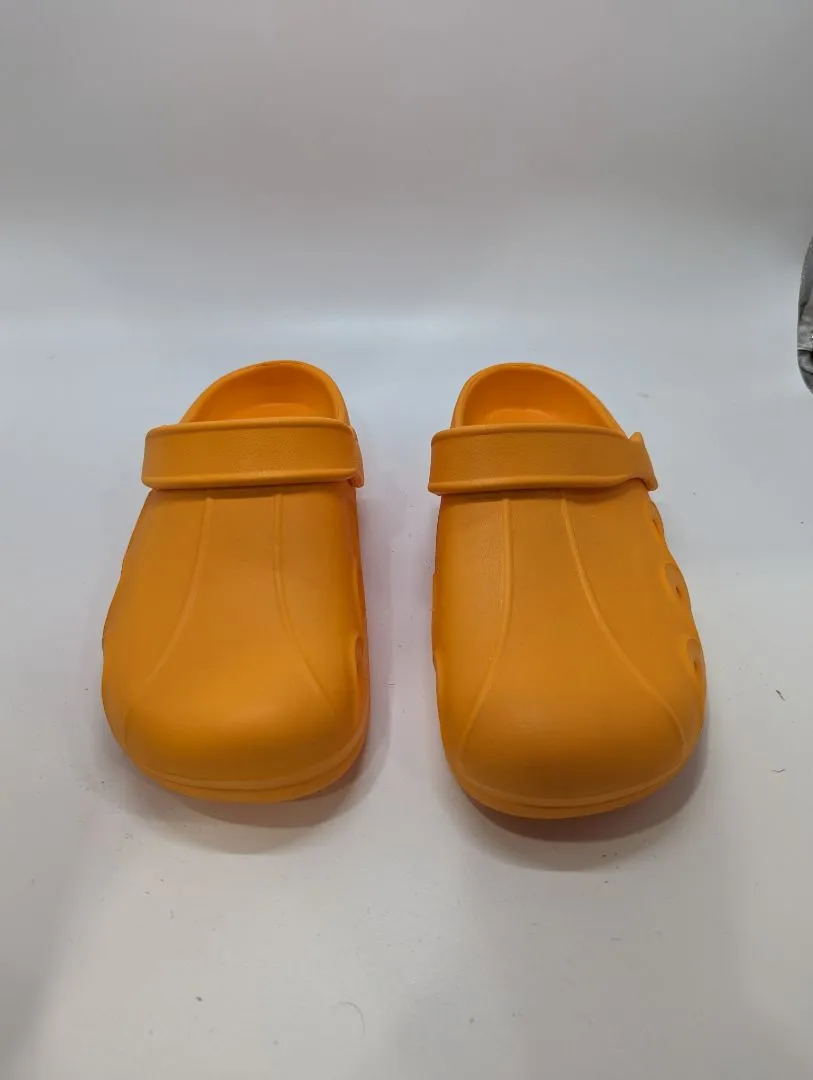 welltree Orange Garden Clog Sandal