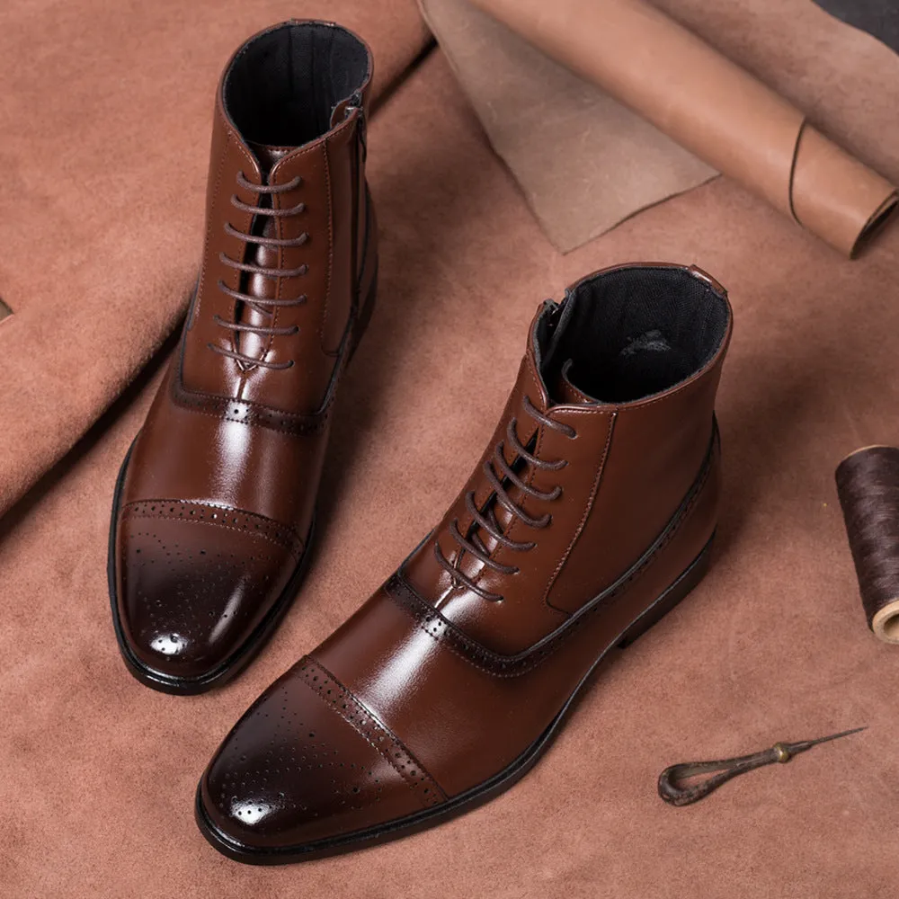 Wildking Men's Classic Lace-Up Dress Oxford Shoes 3999