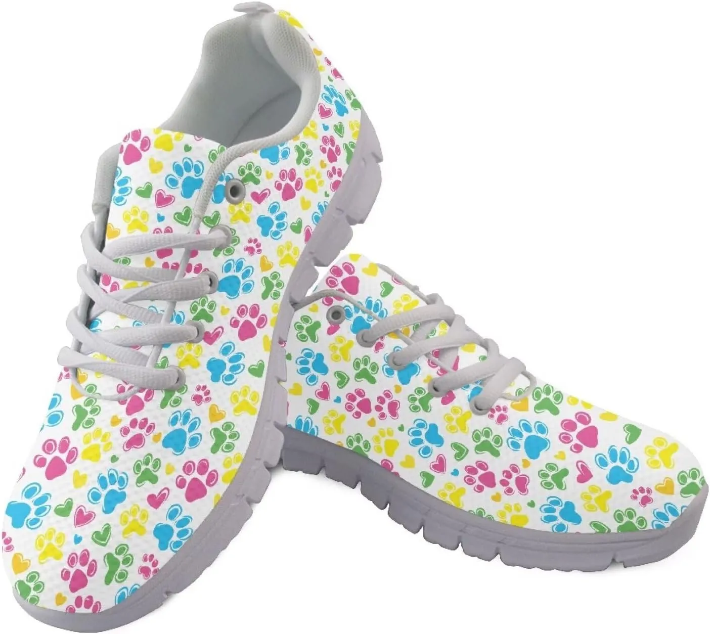 Women Athletic Walking Shoes Lace Up Lightweight Casual Running Shoes Sneaker Gym Travel