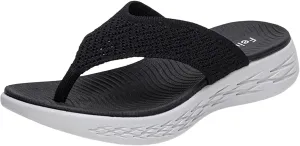 Women Shoes Wedge Thick Soled Flip Flops Fashionable Outdoor Beach Sandals Women Lime Glitter Thong Strap Sandals