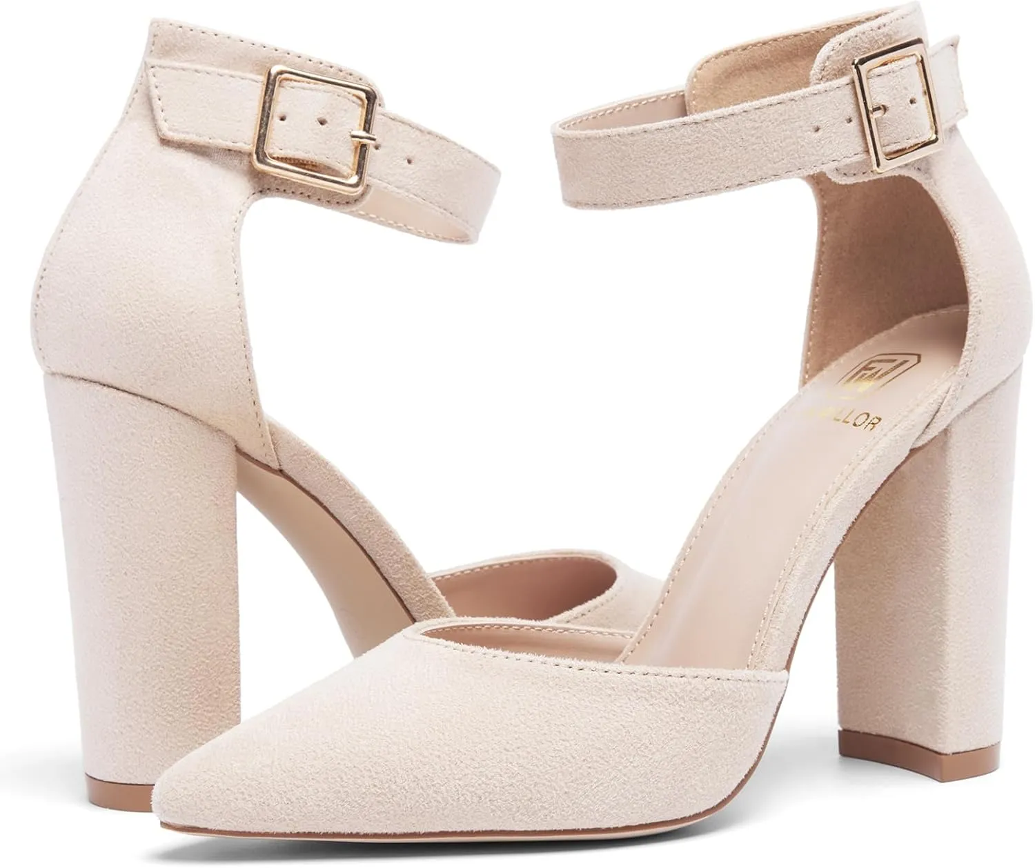 Women's Closed Toe Heel Pumps Low Chunky Block Comfortable Dress Work Shoes