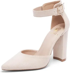 Women's Closed Toe Heel Pumps Low Chunky Block Comfortable Dress Work Shoes