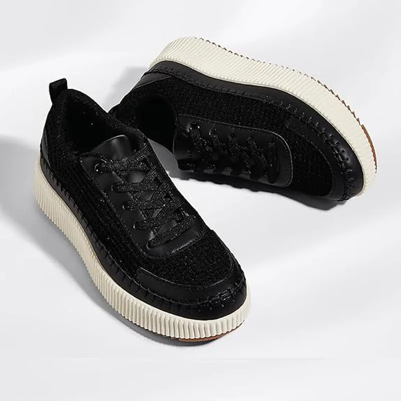 Women's Fashion Shoes PU Leather Sneakers Casual Walking Shoes for Women