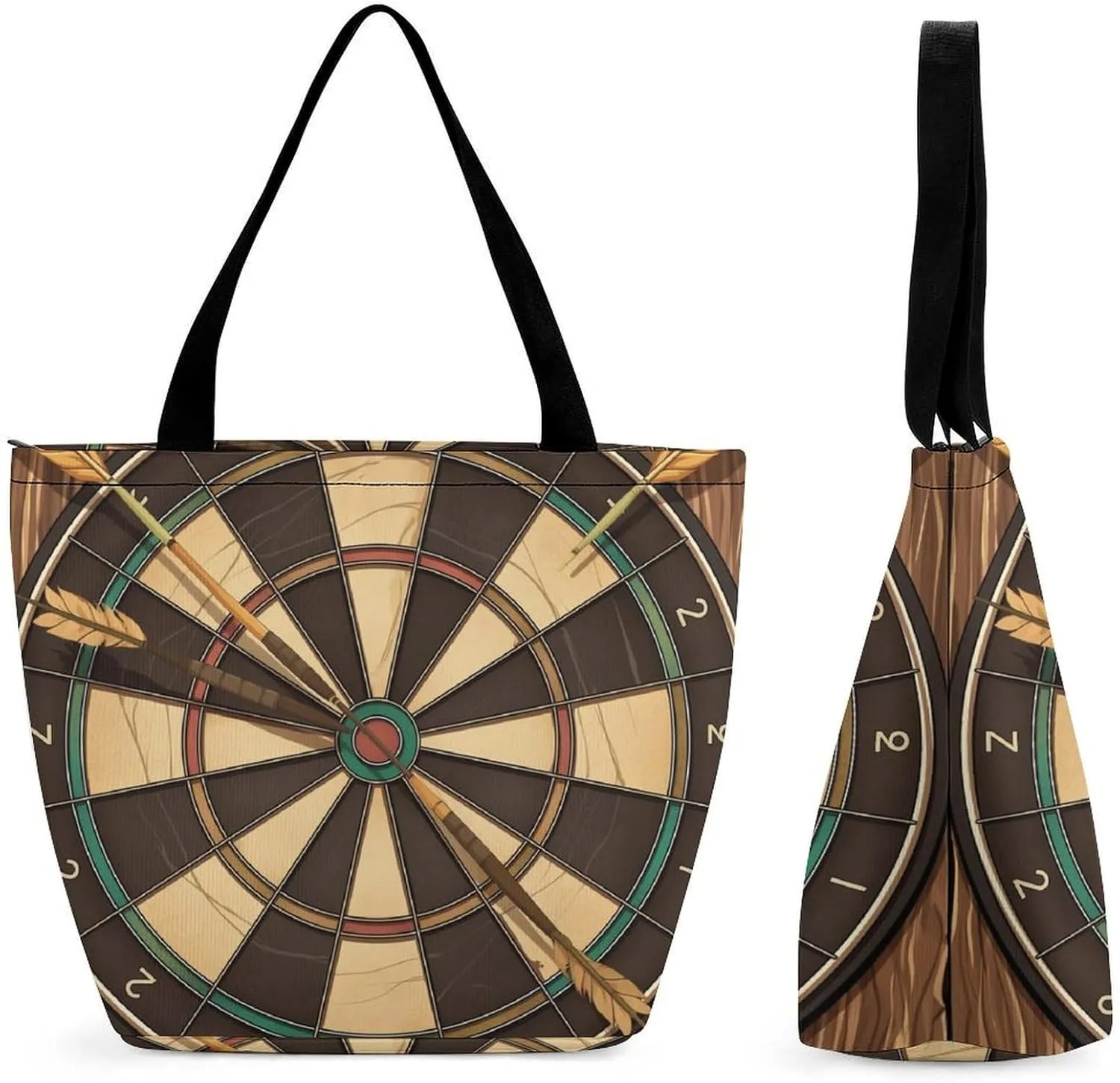 Women's Handbags Arrow Target Board Shopping Bag Leather Tote Bag Satchel Bags