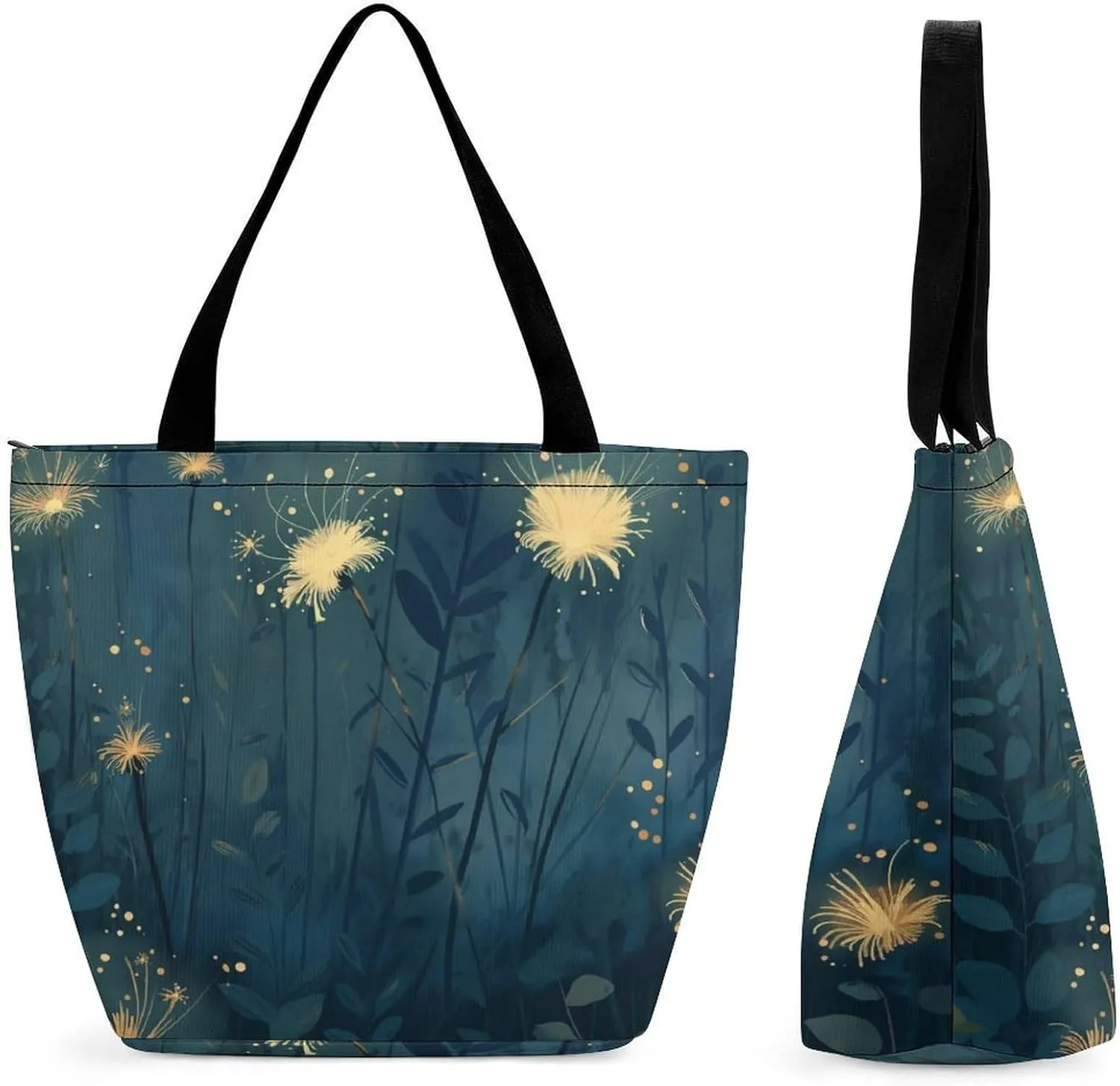 Women's Handbags Dandelions Print Shopping Bag Leather Tote Bag Satchel Bags