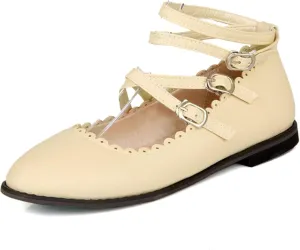 Women's Low Heeled High Heels, Round Toe Strap, Mary Janes Date Shoes