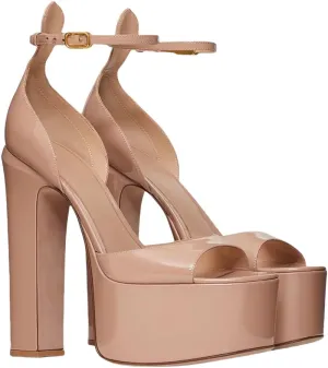 Women's Platform Chunky Heels Round Toe Toe Sandals Heels for Women Ankle Strap Sexy Evening Dress Pump Sandals