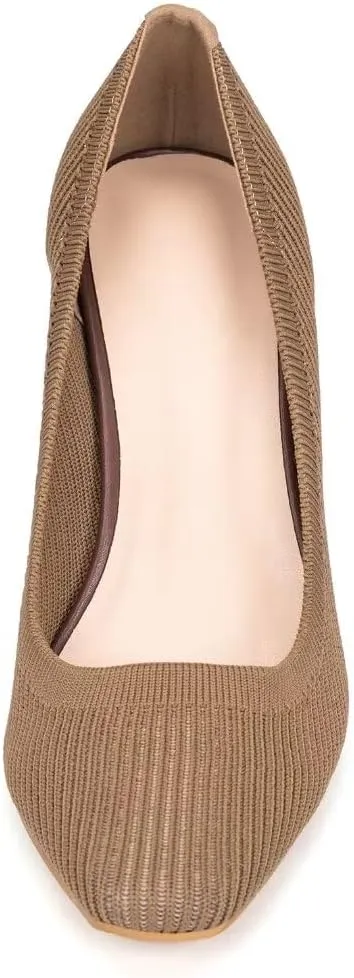 Women's Pumps Pointed Toe Kitten Heel Slip On Dressy Casual Shoes