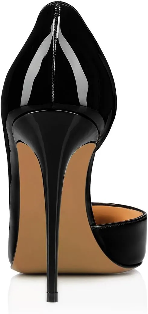 XYD Women Sexy High Heel Pumps Formal Event Closed Pointy Toe Slip-on D'Orsay Dress Office Shoes