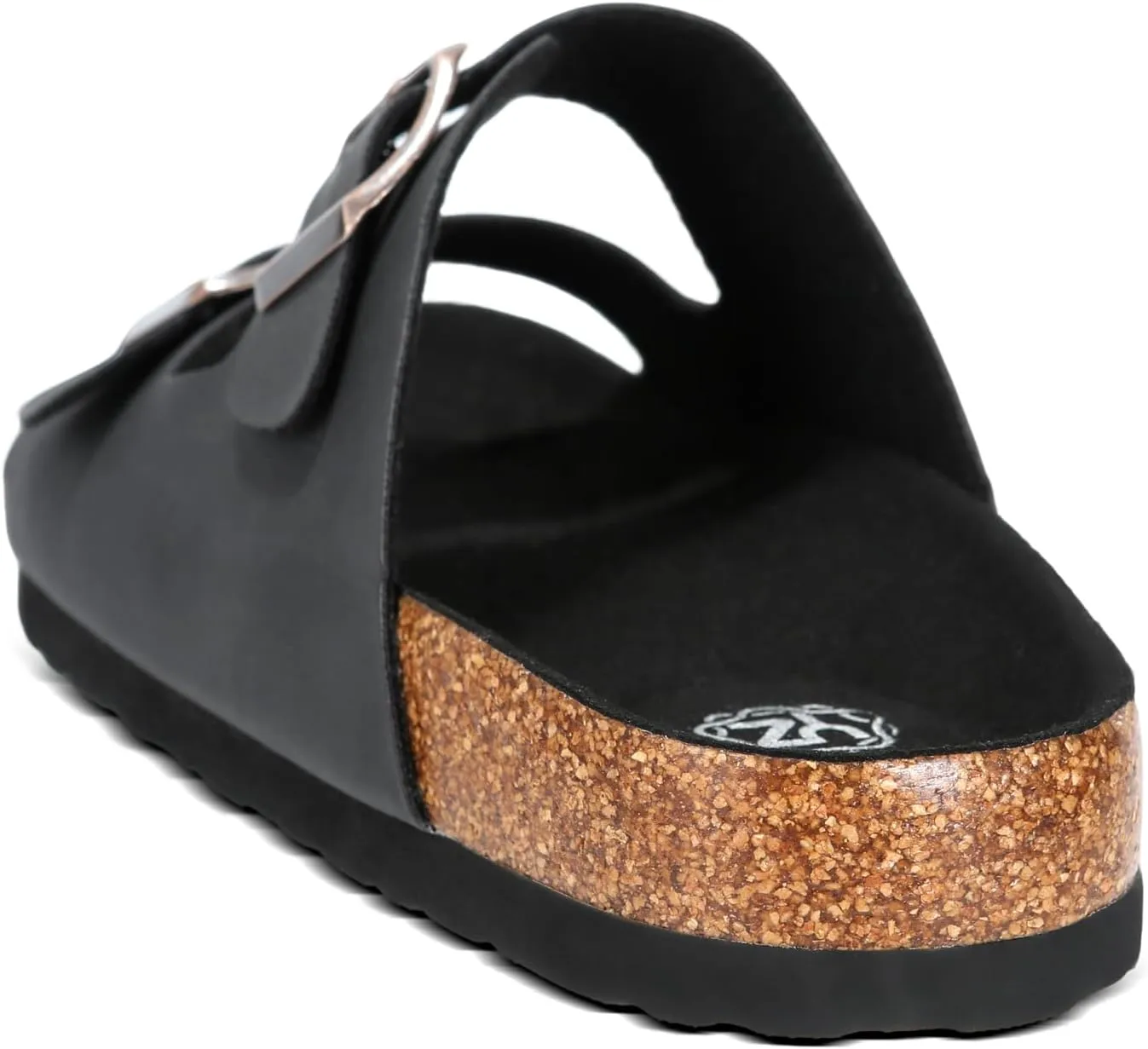 YZ Women's Cork Footbed Sandals Open Toe Slippers Adjustable Buckle Flat Sandals   Comfort Slip-On Shoes